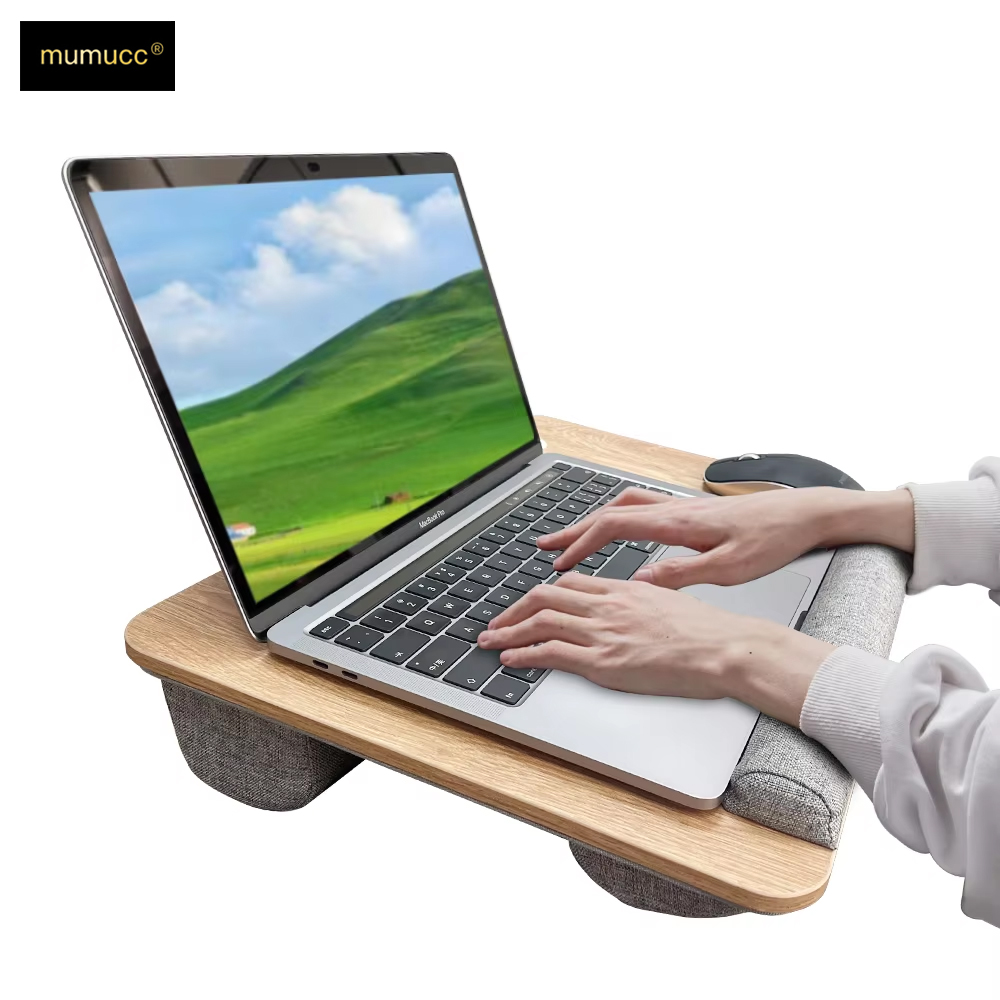 Tablet Lap Desk - MUMUCC Wooden Suspended Bed Laptop Desk,