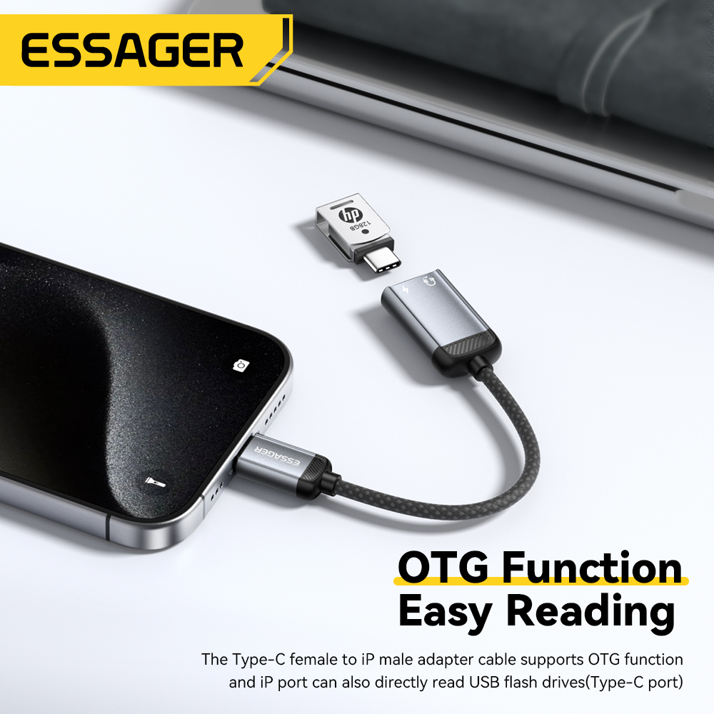 Essager Type C Audio Adapter C - đánh giá và giá Wired Earphone Lightning